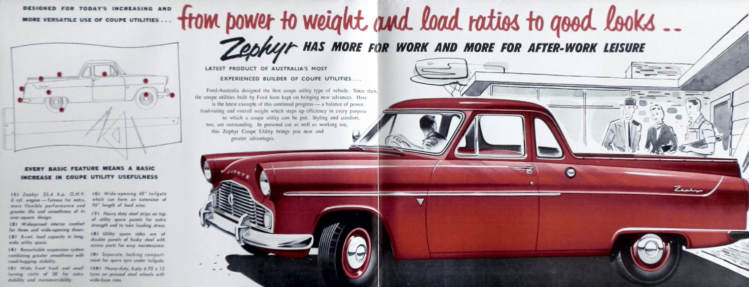 1960 Ford Zephyr Ute Brochure Page 2
